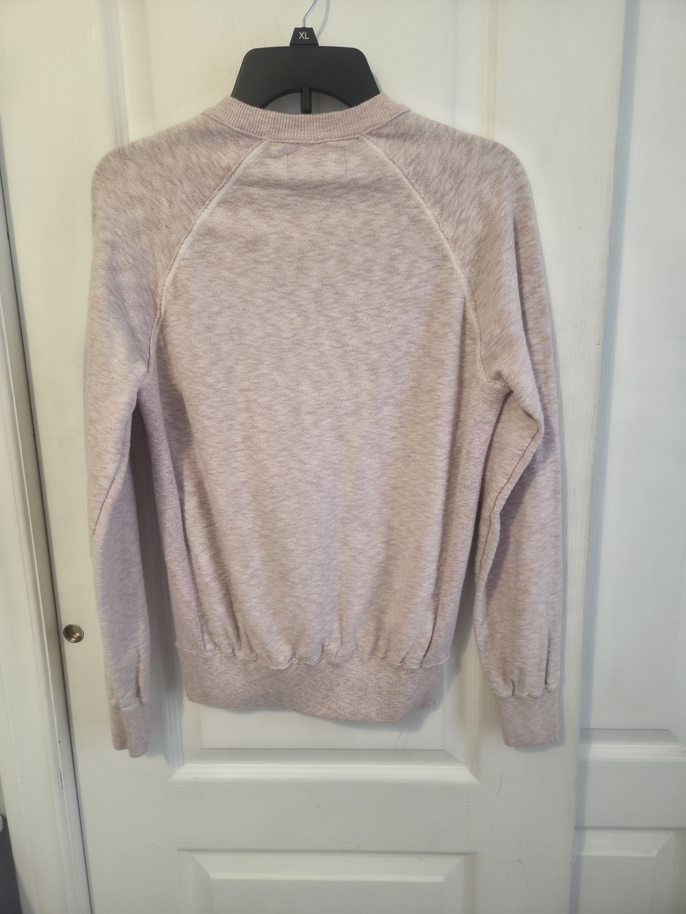 Stone Island Unisex Sz M Pink Melange Reverse Seam Crewneck Organic Sweatshirt - Picture 4 of 10